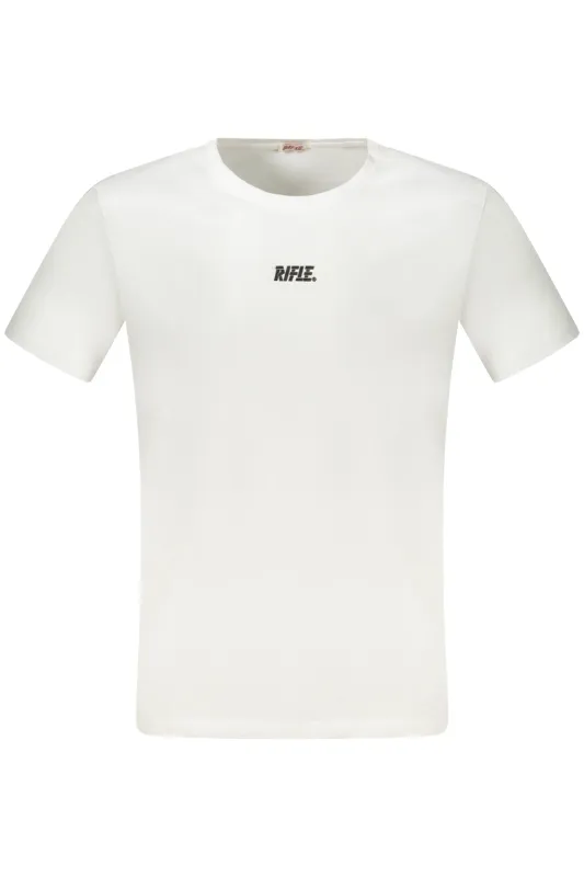 RIFLE SHORT SLEEVE T-SHIRT MEN WHITE sold by Siebentaschen