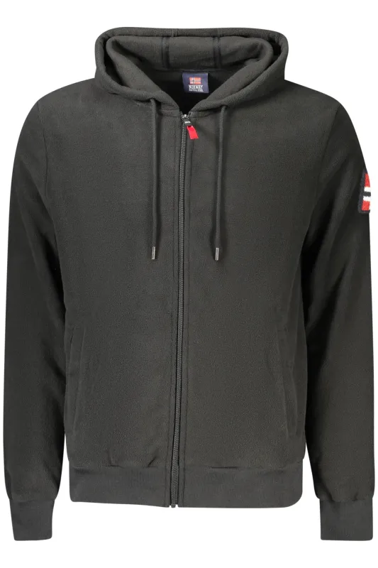 NORWAY 1963 MEN S BLACK ZIP-UP SWEATSHIRT made by Siebentaschen