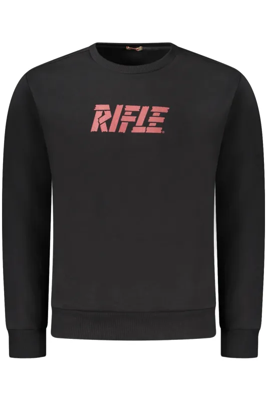 RIFLE SWEATSHIRT WITHOUT ZIP MEN BLACK sold by Siebentaschen