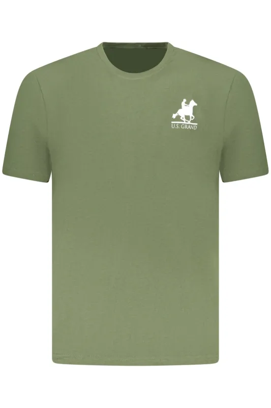 US GRAND MEN S SHORT-SLEEVED GREEN T-SHIRT sold by Siebentaschen