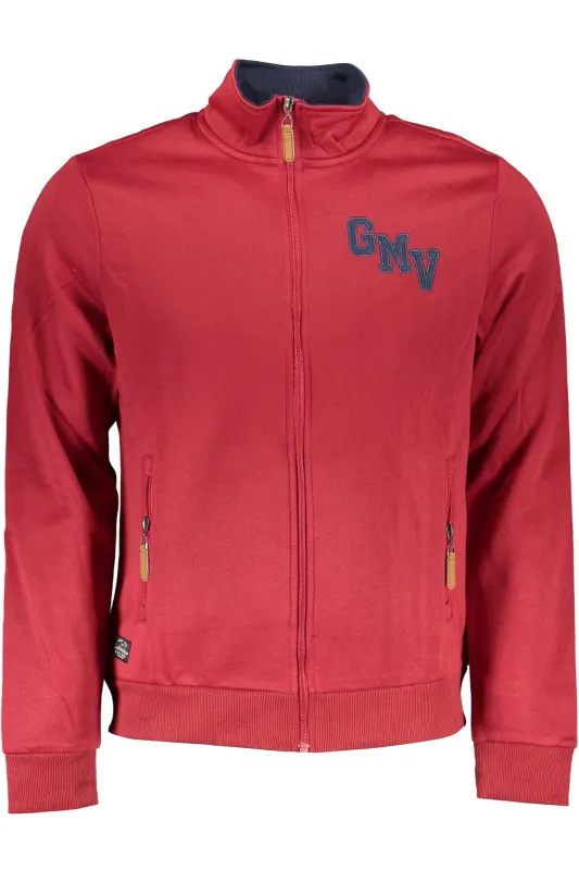 GIAN MARCO VENTURI MEN S RED ZIP SWEATSHIRT sold by Siebentaschen