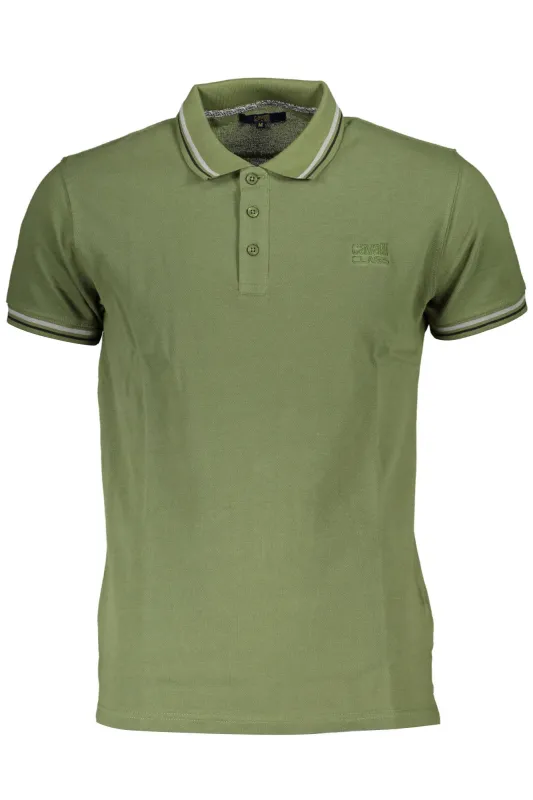 CAVALLI CLASS POLO SHORT SLEEVES MEN GREEN sold by Siebentaschen