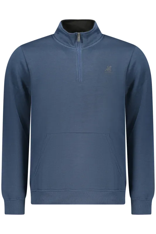 US GRAND MEN S BLUE ZIP-UP SWEATSHIRT made by Siebentaschen