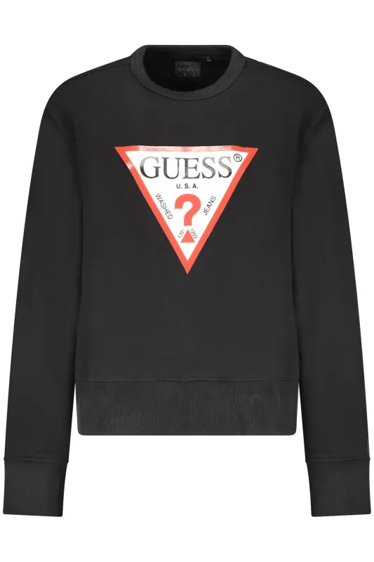 GUESS JEANS WOMEN S BLACK ZIP-UP SWEATSHIRT sold by Siebentaschen