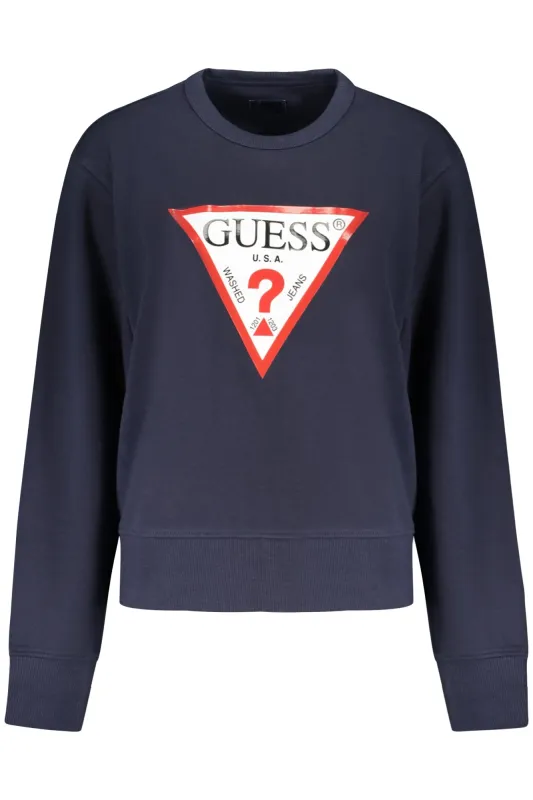 GUESS JEANS WOMEN S BLUE ZIP-UP SWEATSHIRT sold by Siebentaschen