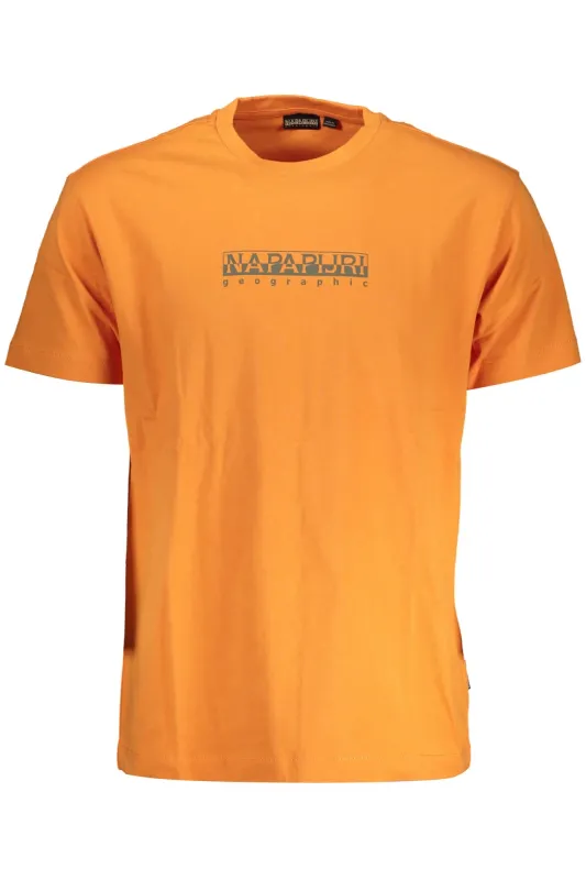 NAPAPIJRI MAN ORANGE SHORT SLEEVE T-SHIRT sold by Siebentaschen