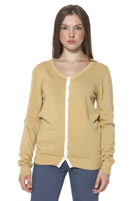 FRED PERRY YELLOW WOMAN CARDIGAN sold by Siebentaschen