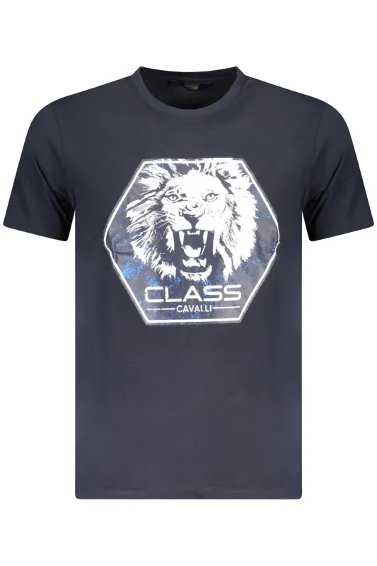 CAVALLI CLASS SHORT SLEEVE T-SHIRT MEN BLUE sold by Siebentaschen