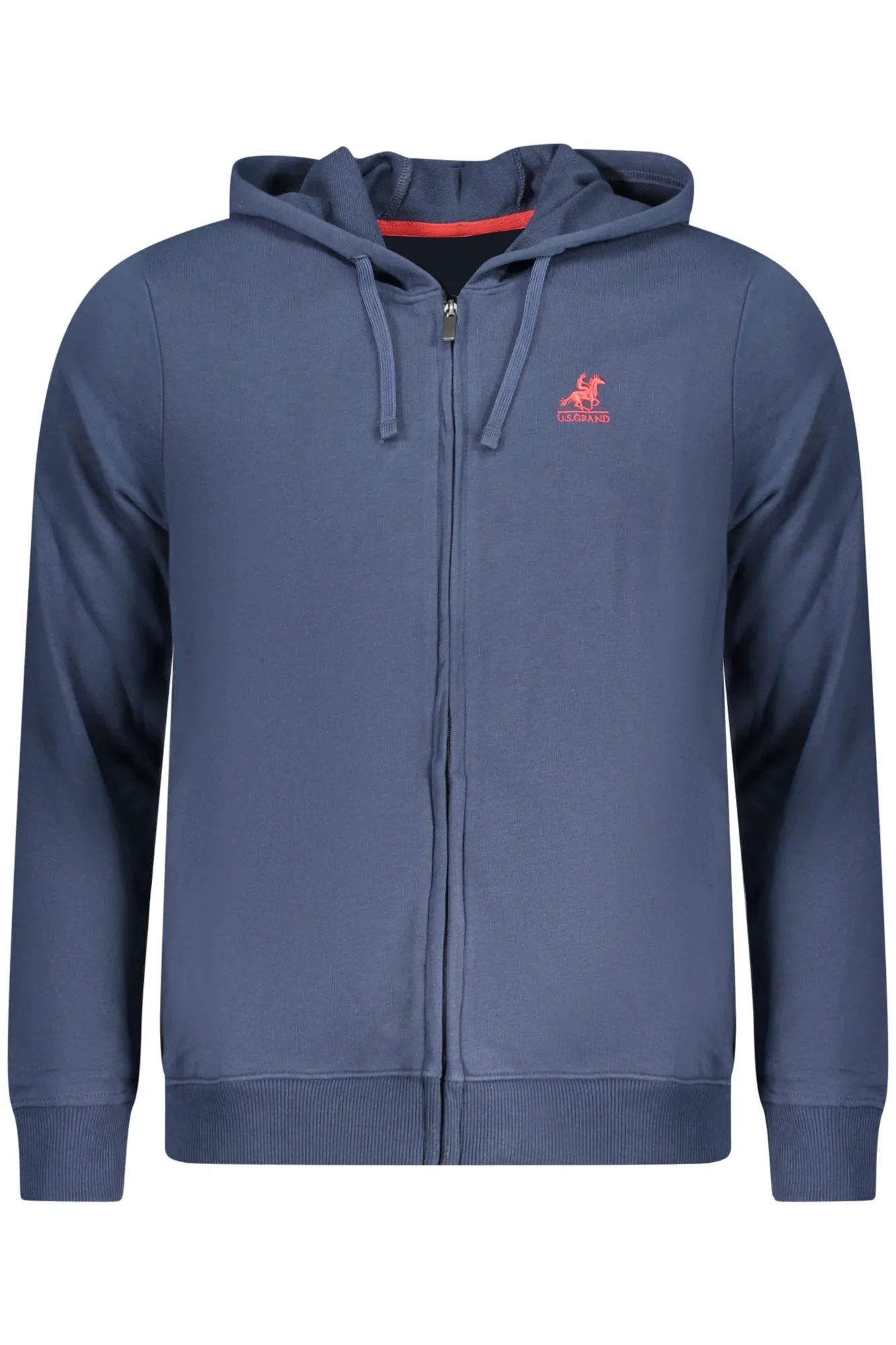 US GRAND MEN S BLUE ZIP-UP SWEATSHIRT sold by Siebentaschen