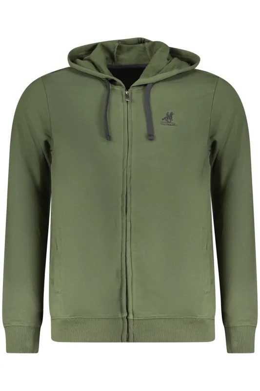 US GRAND MEN S GREEN ZIP-UP SWEATSHIRT sold by Siebentaschen