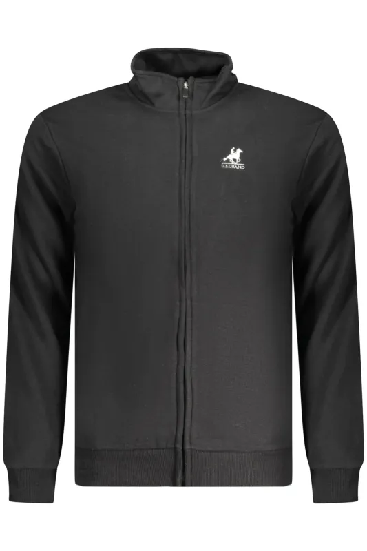 US GRAND MEN S BLACK ZIP-UP SWEATSHIRT sold by Siebentaschen