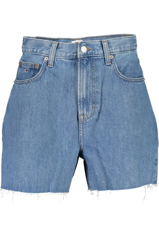 TOMMY HILFIGER JEANS SHORT WOMEN BLUE sold by Siebentaschen