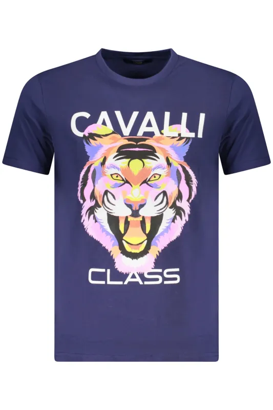 CAVALLI CLASS SHORT SLEEVE T-SHIRT MEN BLUE sold by Siebentaschen
