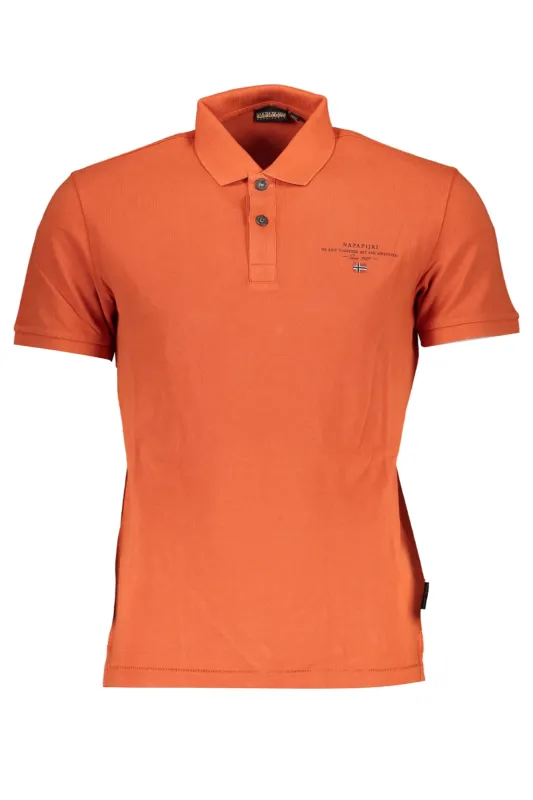 NAPAPIJRI MEN S ORANGE SHORT SLEEVED POLO SHIRT sold by Siebentaschen