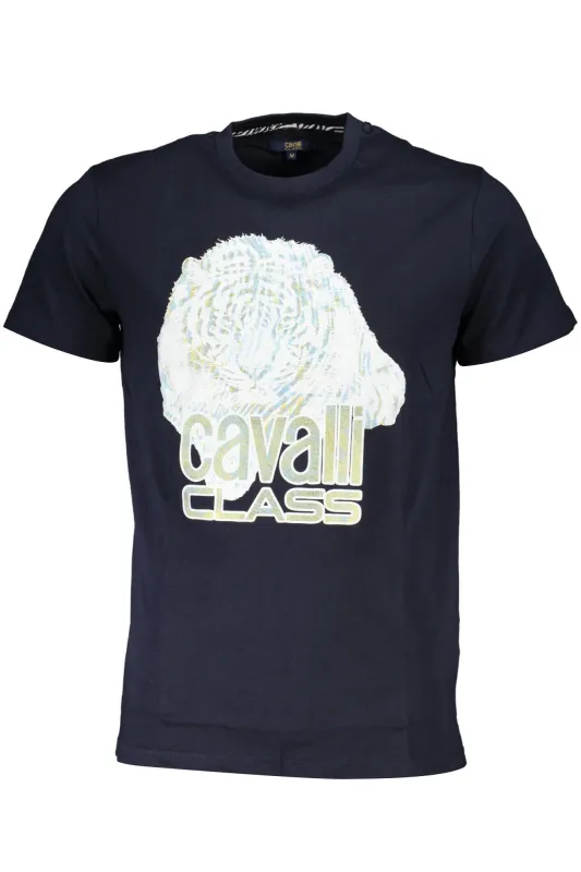 CAVALLI CLASS SHORT SLEEVE T-SHIRT MEN BLUE sold by Siebentaschen