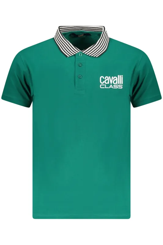 CAVALLI CLASS POLO SHORT SLEEVES MEN GREEN sold by Siebentaschen
