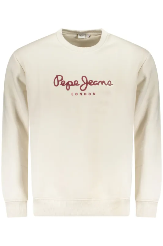 PEPE JEANS MEN S WHITE ZIP-UP SWEATSHIRT sold by Siebentaschen