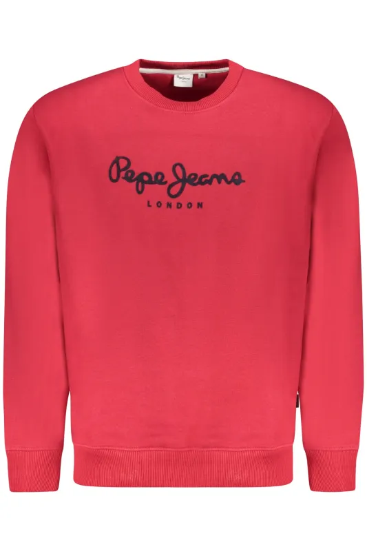 PEPE JEANS MEN S RED ZIP-UP SWEATSHIRT sold by Siebentaschen