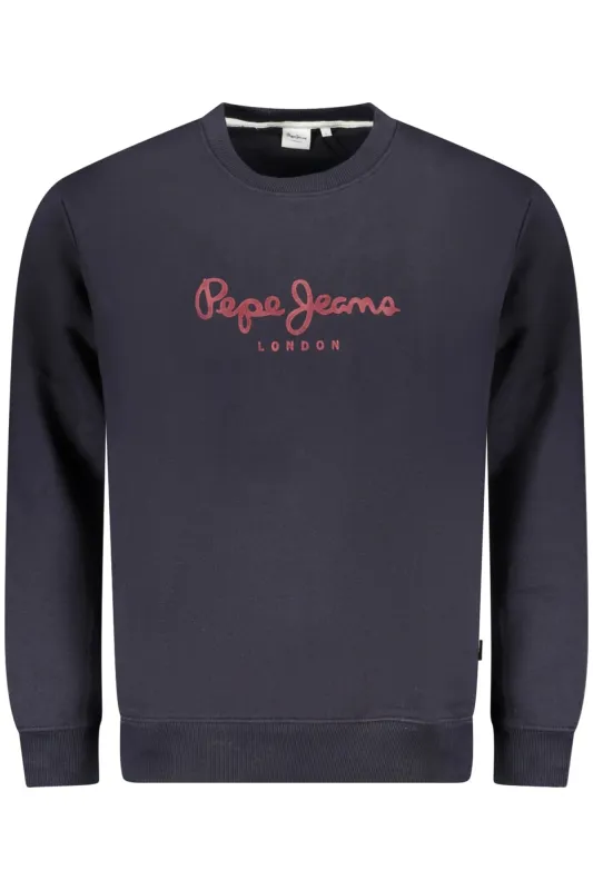 PEPE JEANS MEN S BLUE ZIP-UP SWEATSHIRT sold by Siebentaschen