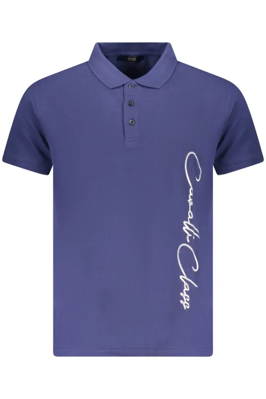 CAVALLI CLASS POLO SHORT SLEEVE MEN BLUE sold by Siebentaschen