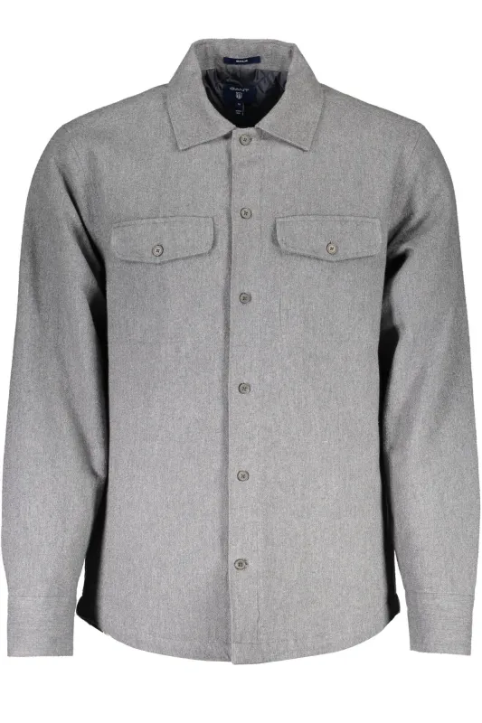GANT LONG SLEEVE SHIRT MEN GREY sold by Siebentaschen