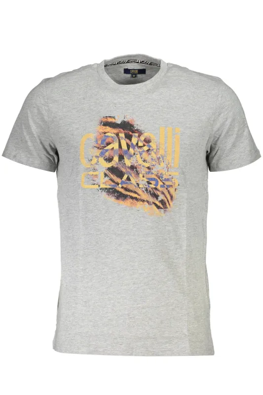 CAVALLI CLASS SHORT SLEEVE T-SHIRT MEN GREY made by Siebentaschen
