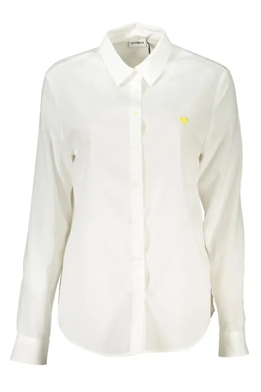 DESIGUAL WOMEN S LONG SLEEVE SHIRT WHITE sold by Siebentaschen