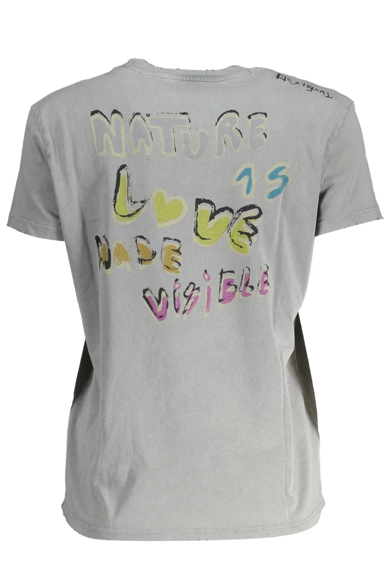 DESIGUAL SHORT SLEEVE T-SHIRT WOMEN GREY sold by Siebentaschen product image thumbnail 2