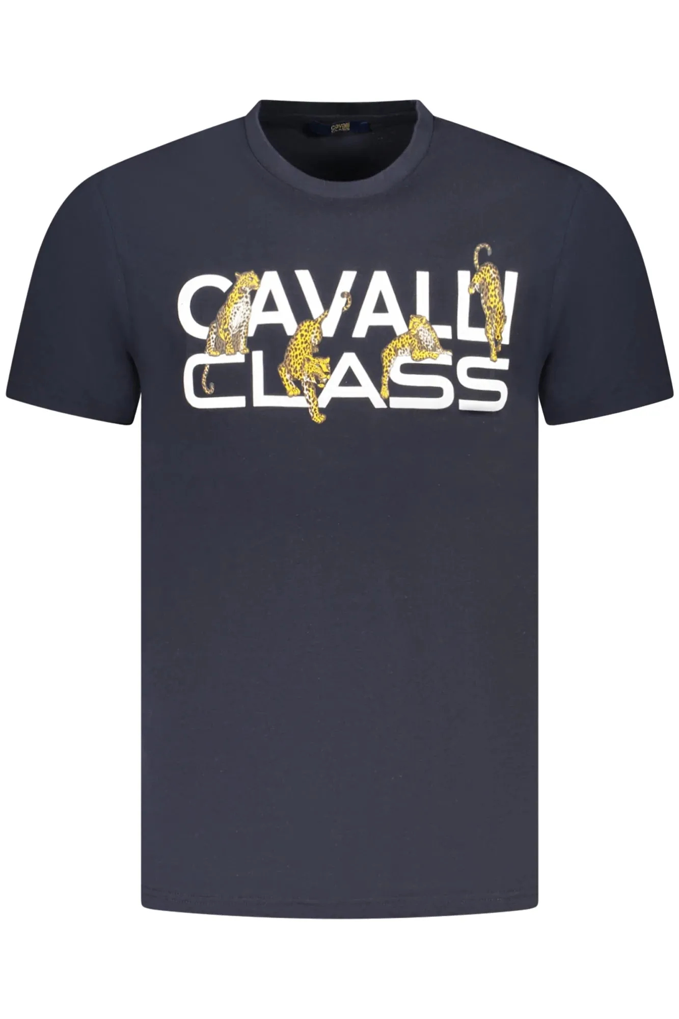 CAVALLI CLASS SHORT SLEEVE T-SHIRT MEN BLUE sold by Siebentaschen