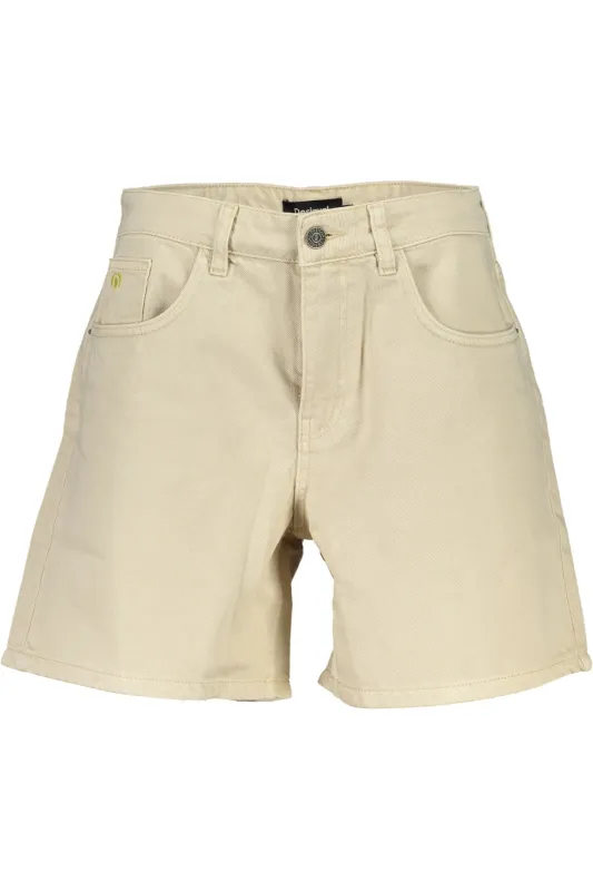 DESIGUAL JEANS SHORT WOMEN BEIGE sold by Siebentaschen