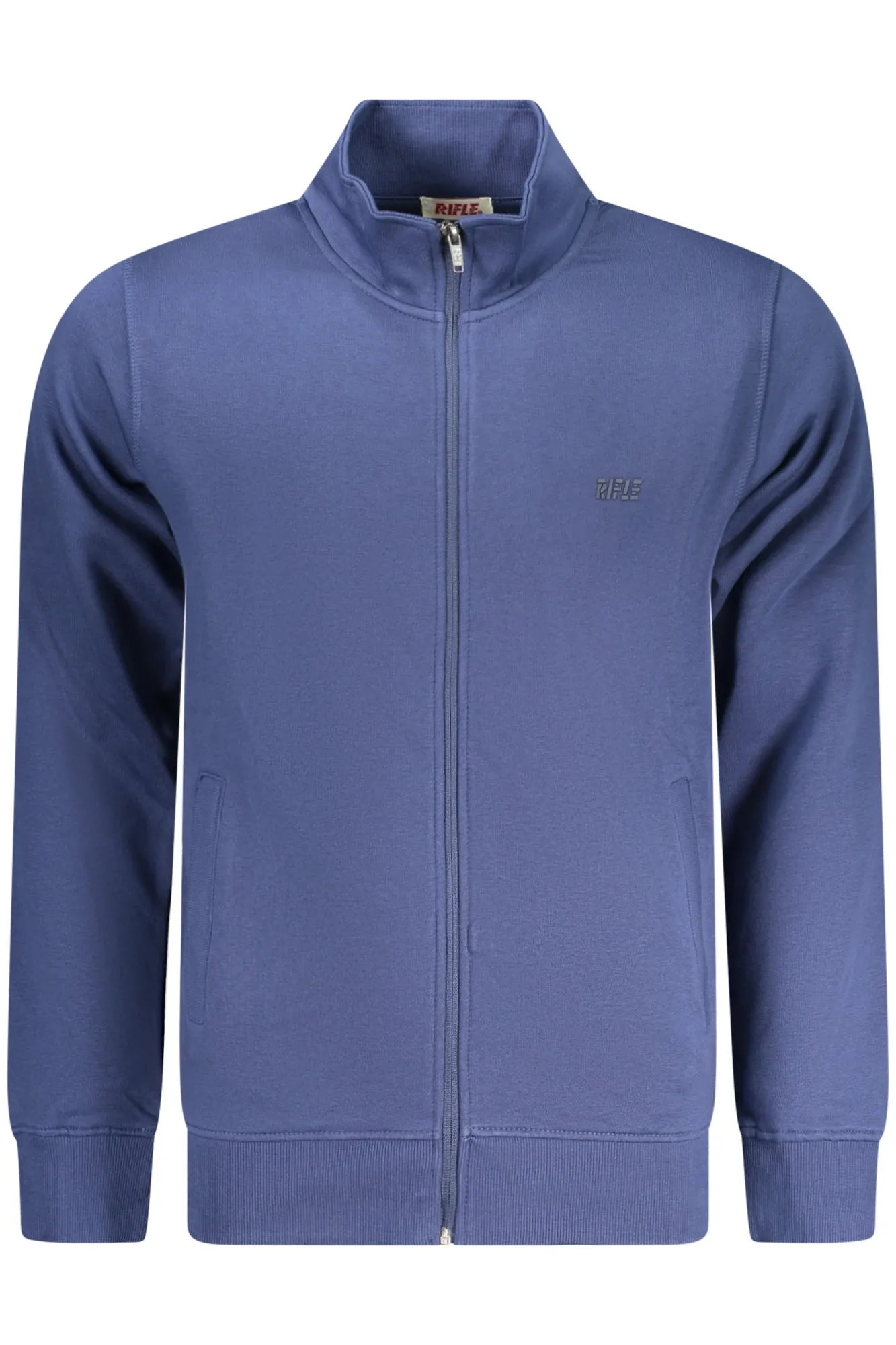 RIFLE MEN S BLUE ZIP-UP SWEATSHIRT sold by Siebentaschen