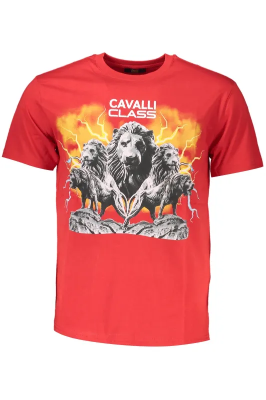 CAVALLI CLASS SHORT SLEEVE T-SHIRT MEN RED sold by Siebentaschen
