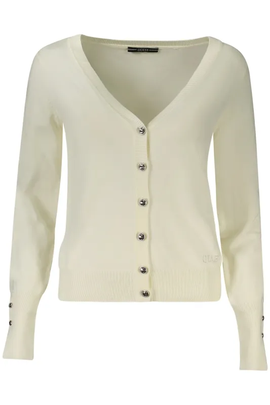 GUESS JEANS WOMEN S CARDIGAN WHITE sold by Siebentaschen