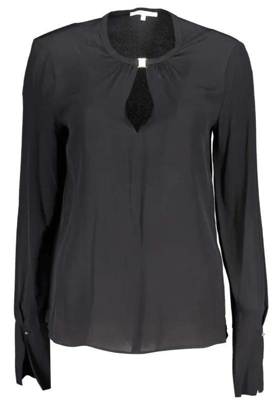 PATRIZIA PEPE WOMEN S LONG SLEEVE SHIRT BLACK sold by Siebentaschen