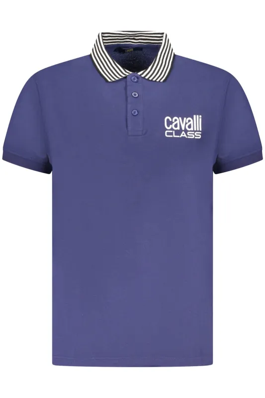 CAVALLI CLASS POLO SHORT SLEEVE MEN BLUE sold by Siebentaschen
