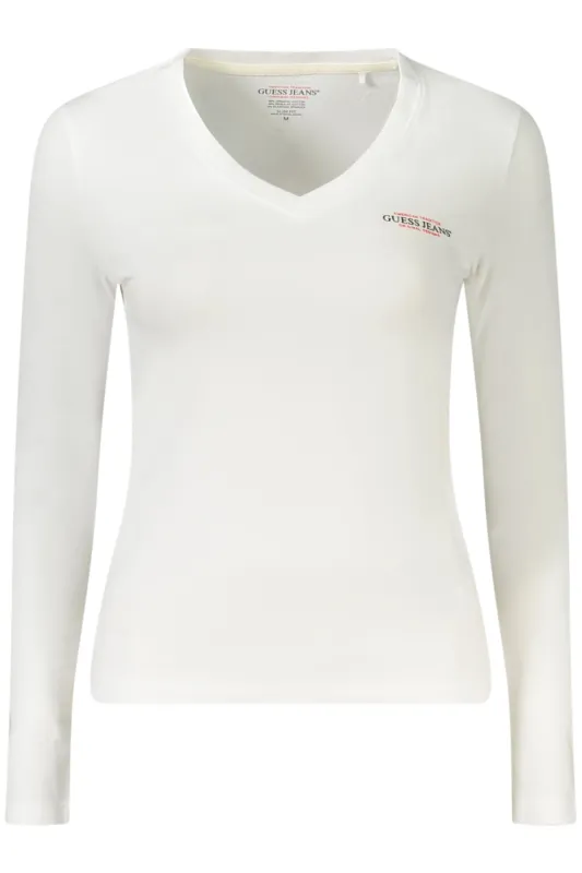 GUESS JEANS WOMEN S LONG-SLEEVED T-SHIRT WHITE sold by Siebentaschen