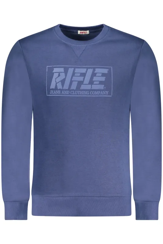 RIFLE MEN S ZIP-UP SWEATSHIRT BLUE sold by Siebentaschen