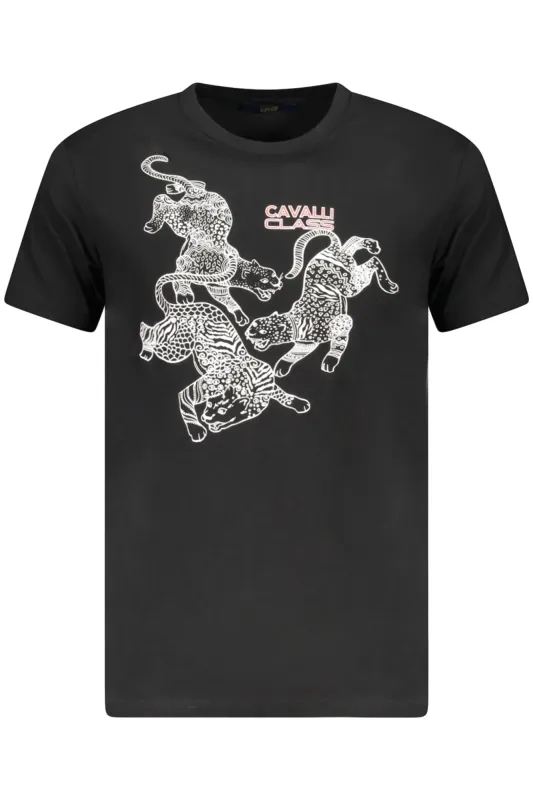 CAVALLI CLASS SHORT SLEEVE T-SHIRT MEN BLACK sold by Siebentaschen