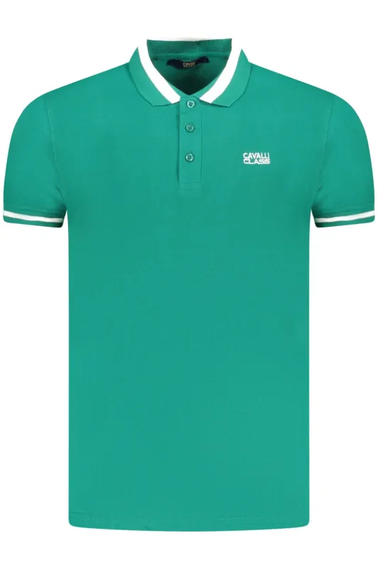 CAVALLI CLASS POLO SHORT SLEEVES MEN GREEN sold by Siebentaschen