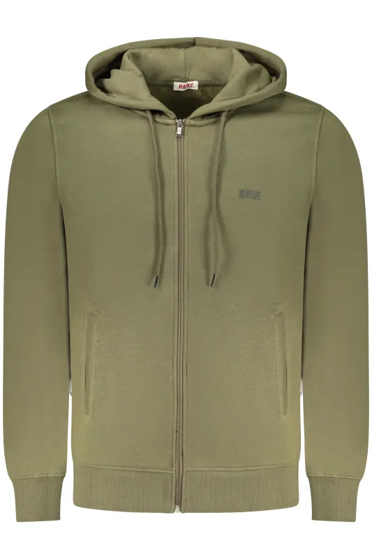 RIFLE MEN S ZIP-UP SWEATSHIRT GREEN sold by Siebentaschen