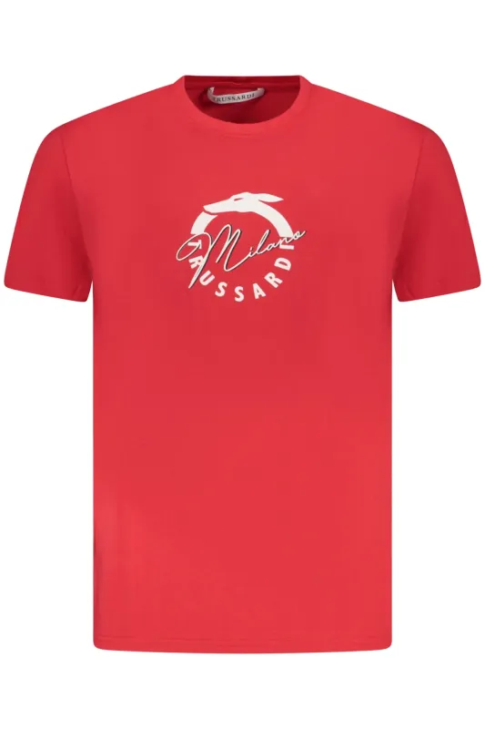 TRUSSARDI MEN S SHORT SLEEVE T-SHIRT RED sold by Siebentaschen