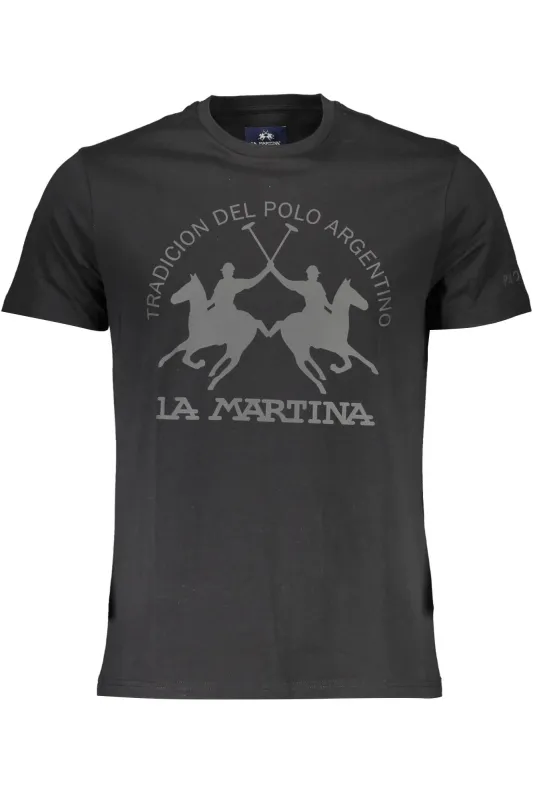 LA MARTINA MEN S SHORT SLEEVE T-SHIRT BLACK sold by Siebentaschen
