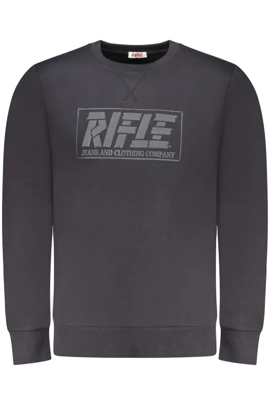 RIFLE MEN S ZIP-UP SWEATSHIRT BLUE sold by Siebentaschen