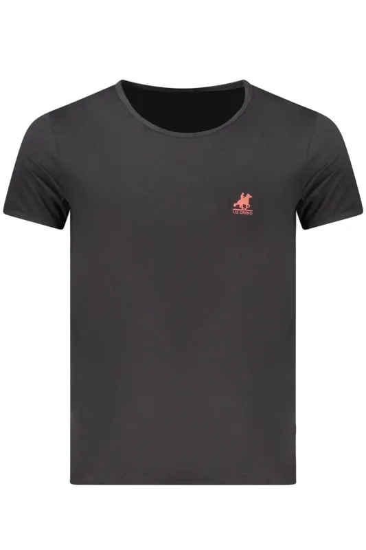 US GRAND MEN S BLACK SHORT-SLEEVE T-SHIRT made by Siebentaschen