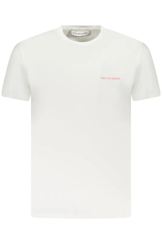 TRUSSARDI SHORT SLEEVE T-SHIRT MEN WHITE made by Trussardi