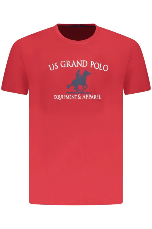 US GRAND MEN S SHORT-SLEEVED RED T-SHIRT sold by Siebentaschen