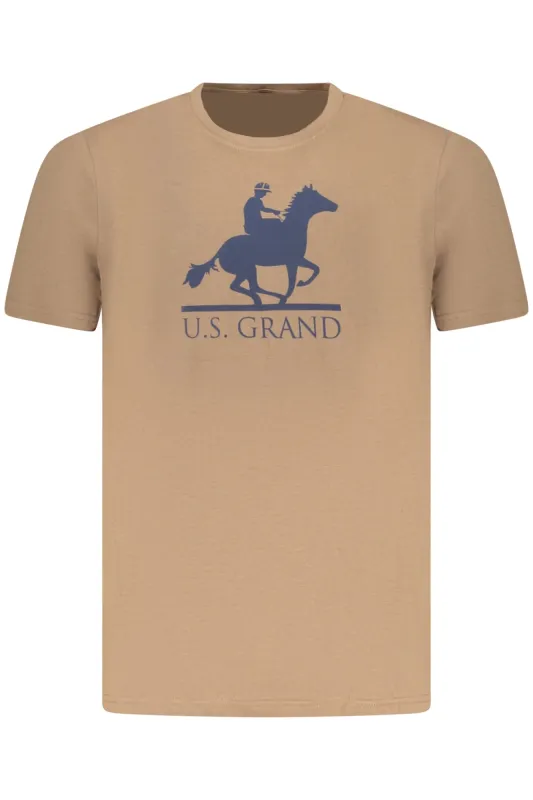 US GRAND MEN S SHORT-SLEEVE T-SHIRT BROWN sold by Siebentaschen
