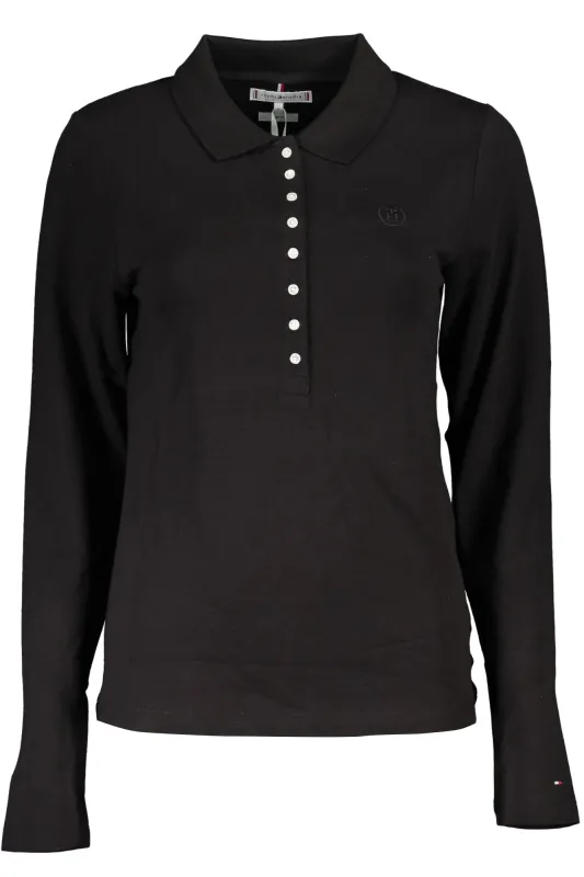 TOMMY HILFIGER WOMEN S LONG SLEEVE POLO SHIRT BLACK sold by Siebentaschen