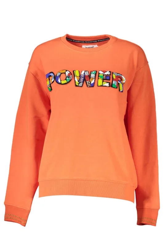 DESIGUAL ORANGE WOMEN S SWEATSHIRT WITHOUT ZIP sold by Siebentaschen