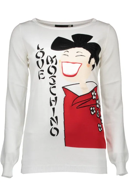 LOVE MOSCHINO WHITE WOMAN SWEATER sold by Siebentaschen
